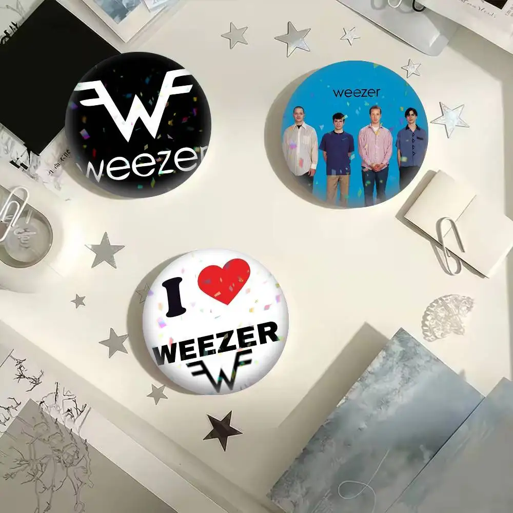 Band W-Weezer  25mm 32mm 44mm 58mm 75mm Brooches Badges Pins for Accessories Gift