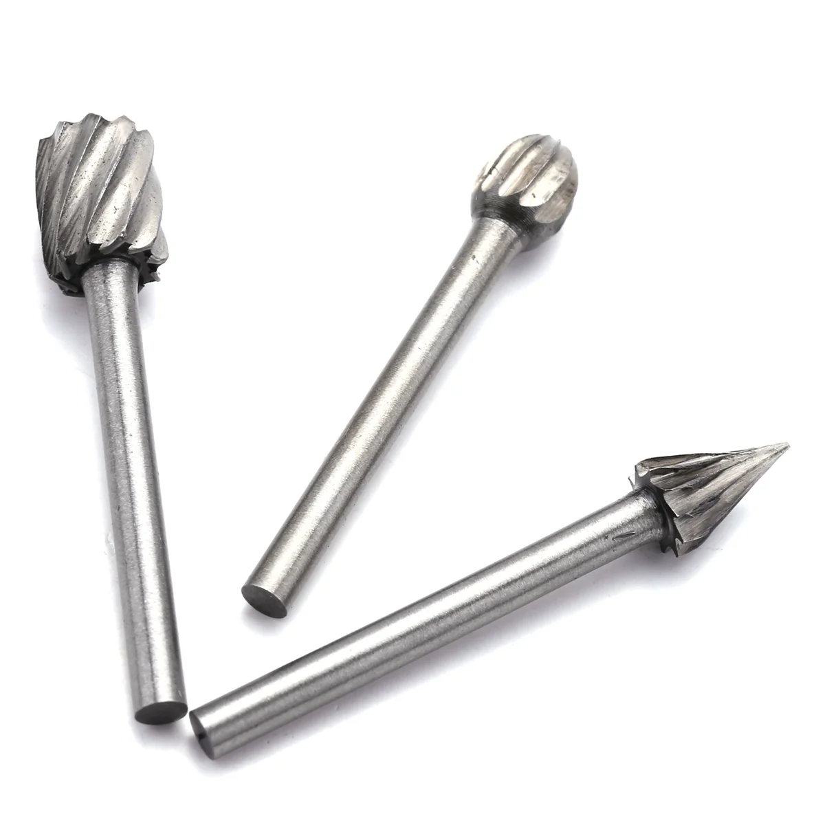 2025+ 40pcs HSS Tungsten Carbide Rotary Cutting Burr Set Grinder Bit 1/8 Inch (3mm) Shank Woodworking Carving Tools