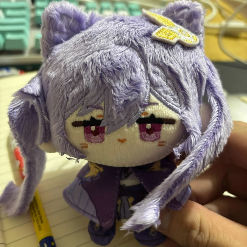 12cm Anime Game Genshin Impact Klee Keqing Kawaii Cosplay Dango Plush Stuffed Doll Bags Mini Soft Plushies Keychain Toys Gift