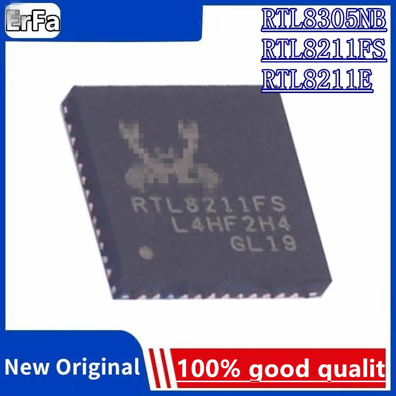 2Pcs 100% New original RTL8211FS-CG RTL8211FS RTL8211E-VB-CG RTL8305NB-VB-CG RTL8305NB QFN-48 Brand new original chips ic