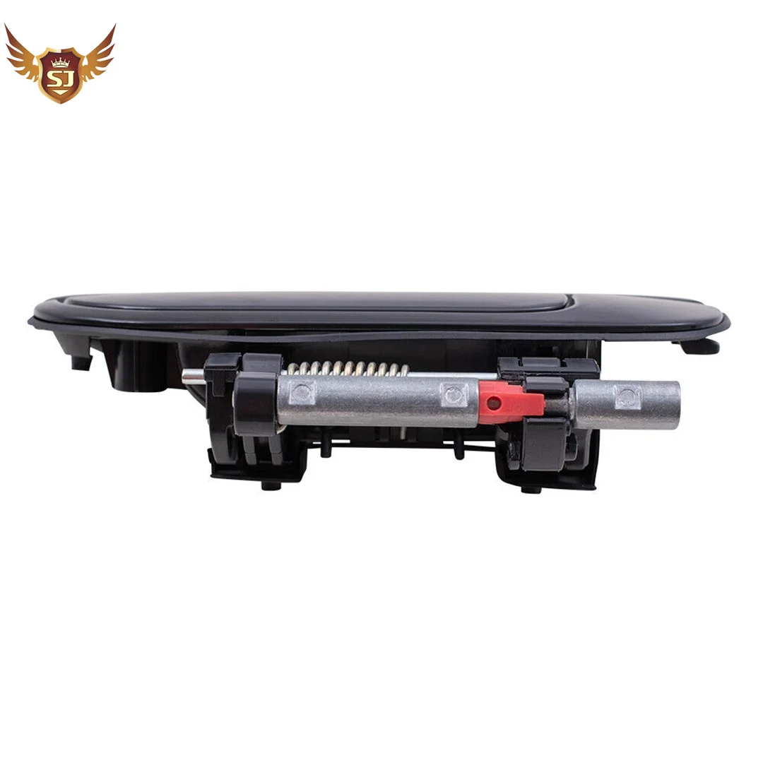 Exterior Door Handle for Nissan Sentra 2000-2006, Front Left and Right with Hole black texture