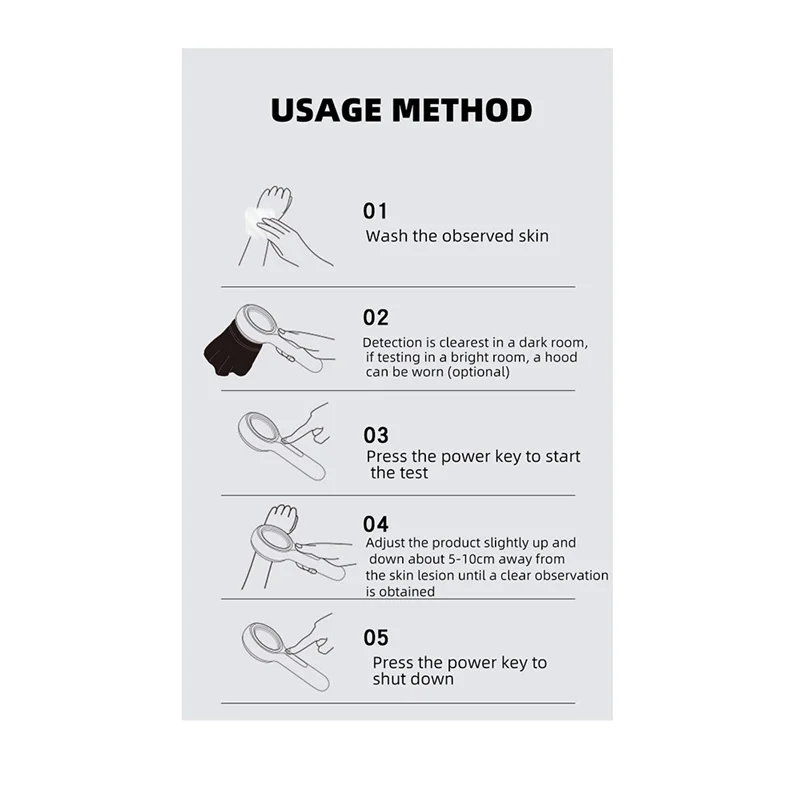 Détecteur de machine de salon à domicile bien fait-Spa Test de beauté Soins du visage Détecteur d'analyse grossissante du visage Détecteur de peau (B)