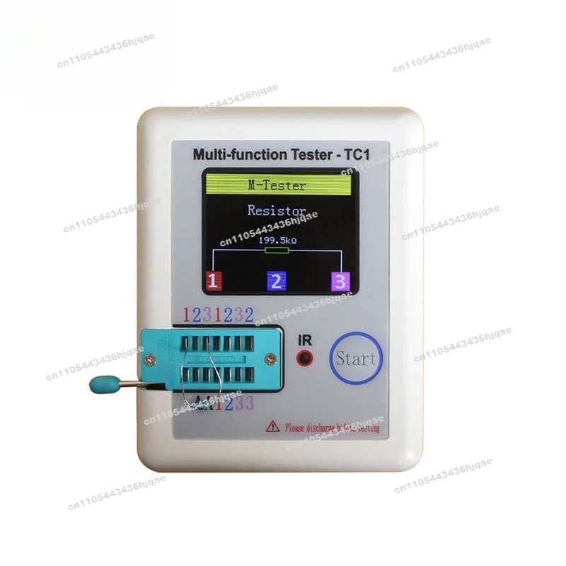 LCR-TC1 Transistor Tester Graphical Capacitance Inductor ESR Table Full Color Screen Graphic Display