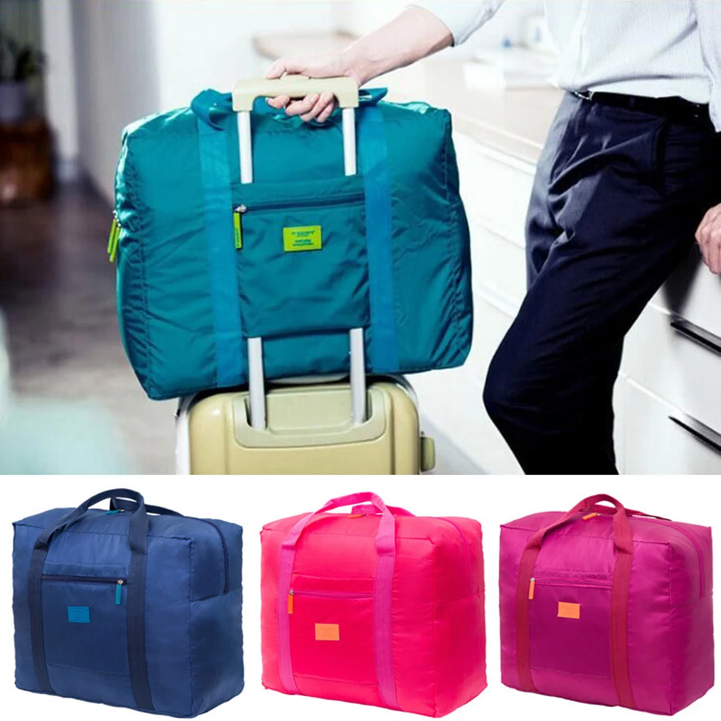 Portable Foldable Travel Luggage Baggage Storage Bag Carry Bag Oxford Cloth Large Capacity