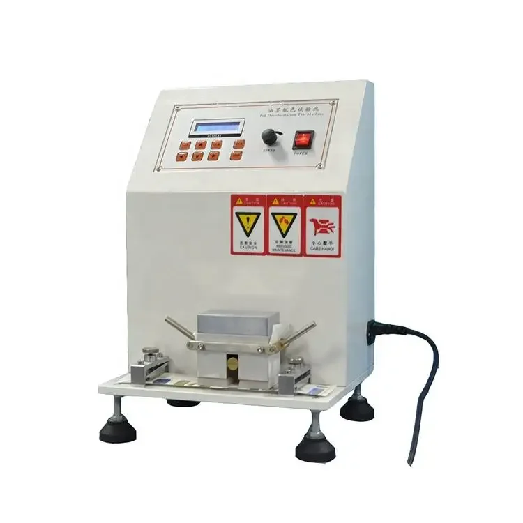 Jis Astm D5264 Tappi T830 Ink Rub Tester Ink Decolorizing Test Machine