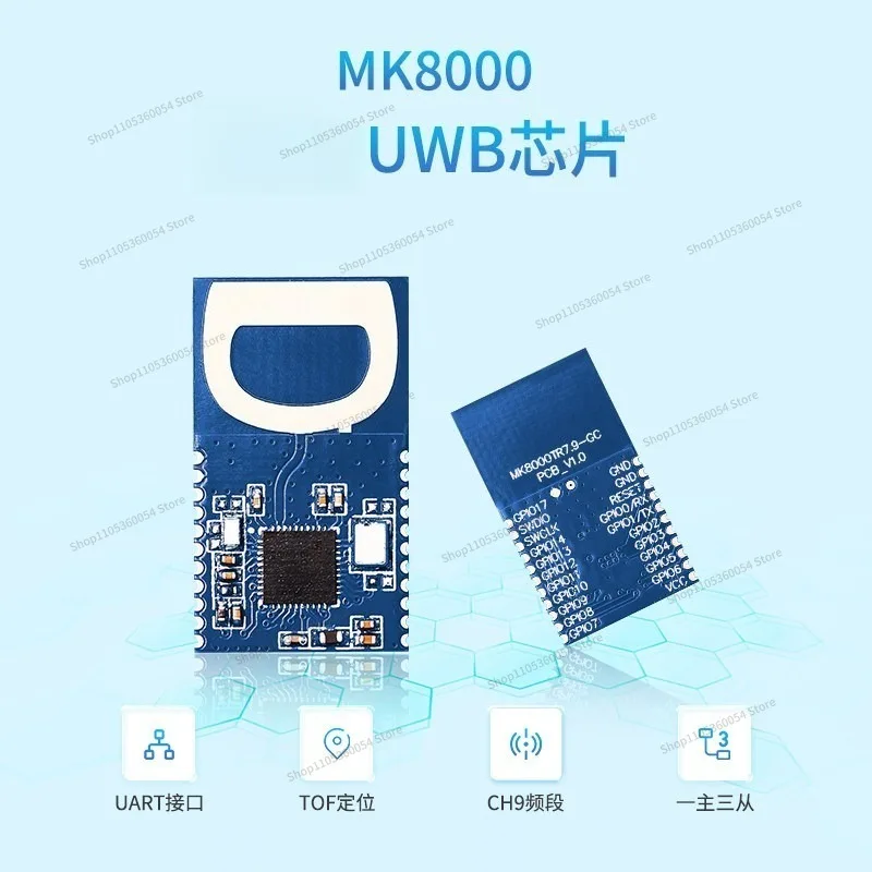 For Ultra-wideband High-precision Ranging Trolley Follows The Electronic Fence MK8000 Personnel Positioning DW1000