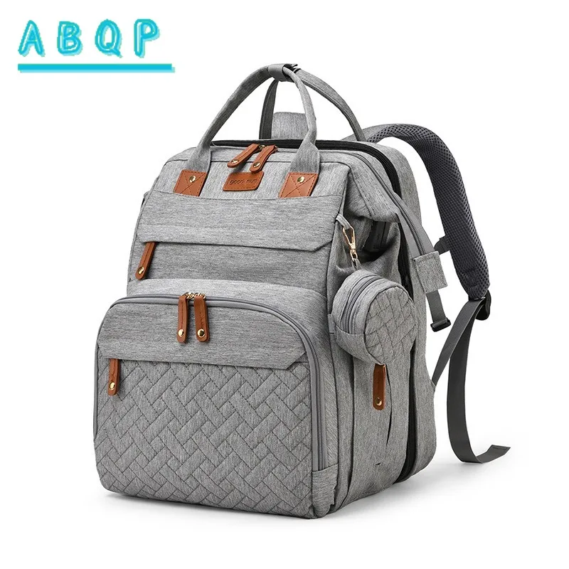 New Diaper Bag Backpack Multifunctional Fashion Trend Baby Bag High Quality Portable Folding Out Baby Products Storage Backpack