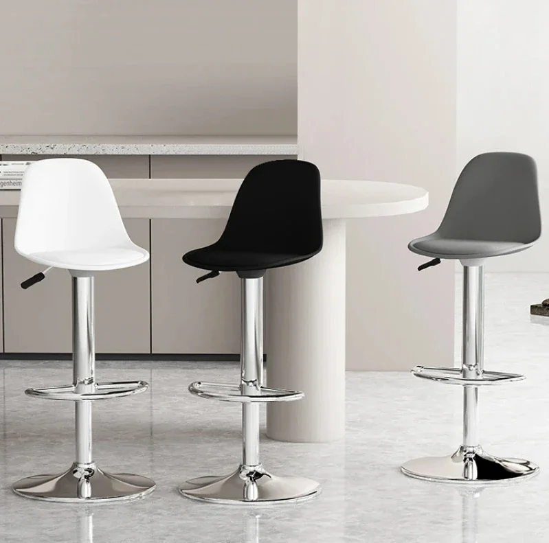 

Design Counter Bar Chair Nordic Rotating Barber Modern Dining Chairs High Coffee Tabourets De Bar Sandalye Furniture