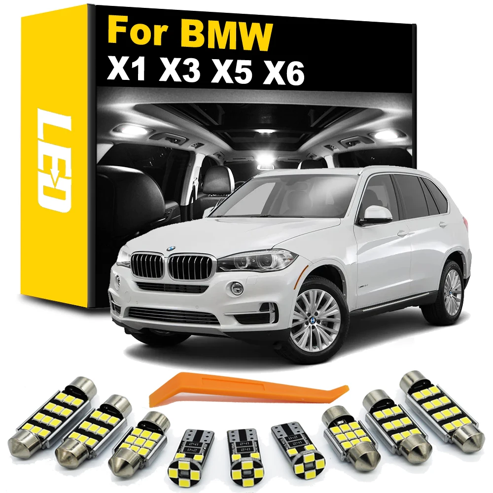 

100% Perfect White Error Free Canbus LED bulb interior map dome light Kit for BMW X1 E84 X3 E83 F25 X5 E53 E70 X6 E71 (00-15)