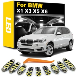100% Perfect White Error Free Canbus LED bulb interior map dome light Kit for BMW X1 E84 X3 E83 F25 X5 E53 E70 X6 E71 (00-15)