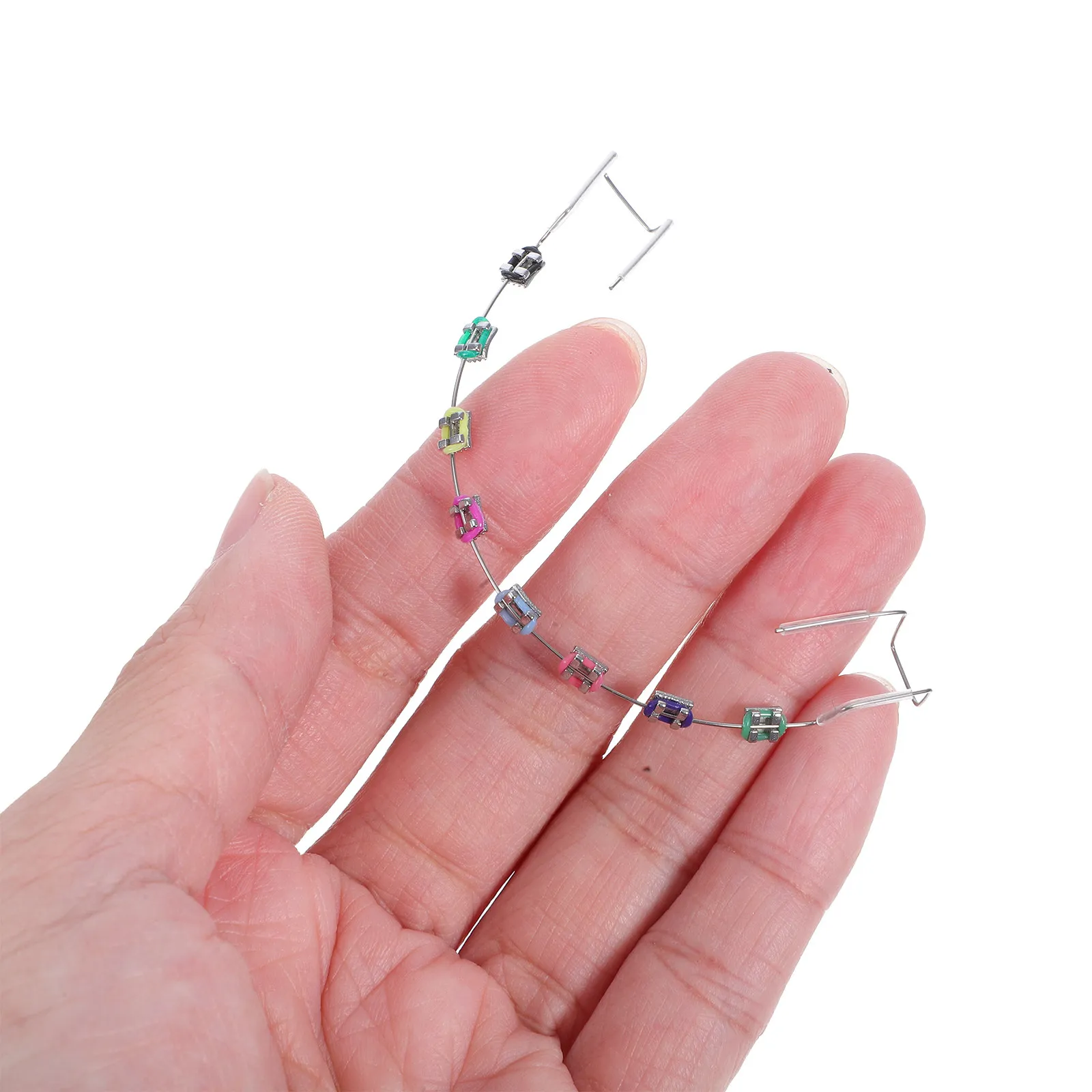 Metal Bracket Correction For Students Efficient Straightening Practice Tool Comfortable Dental Teaching Props Teeth Teeth
