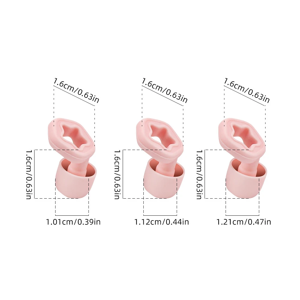 Bouchons d'oreille antibruit en silicone étoile, protecteurs d'oreille réutilisables, bouchons d'oreille de natation étanches, protection auditive interdite, ensemble de 3 paires