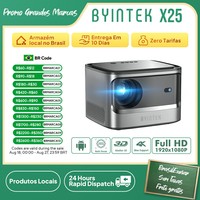 BYINTEK X25 Full HD Projector 1080P 4K Video 900Ansi  Auto Focus  WiFi Smart Android 9.0 LCD LED Video Home Theater Projectors
