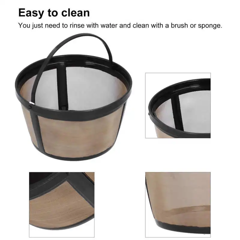 กาแฟนำกลับมาใช้ได้กรองสุทธิสแตนเลสเครื่องชงกาแฟถ้วยกรองกรองสำหรับ Mr.เครื่องชงกาแฟ S