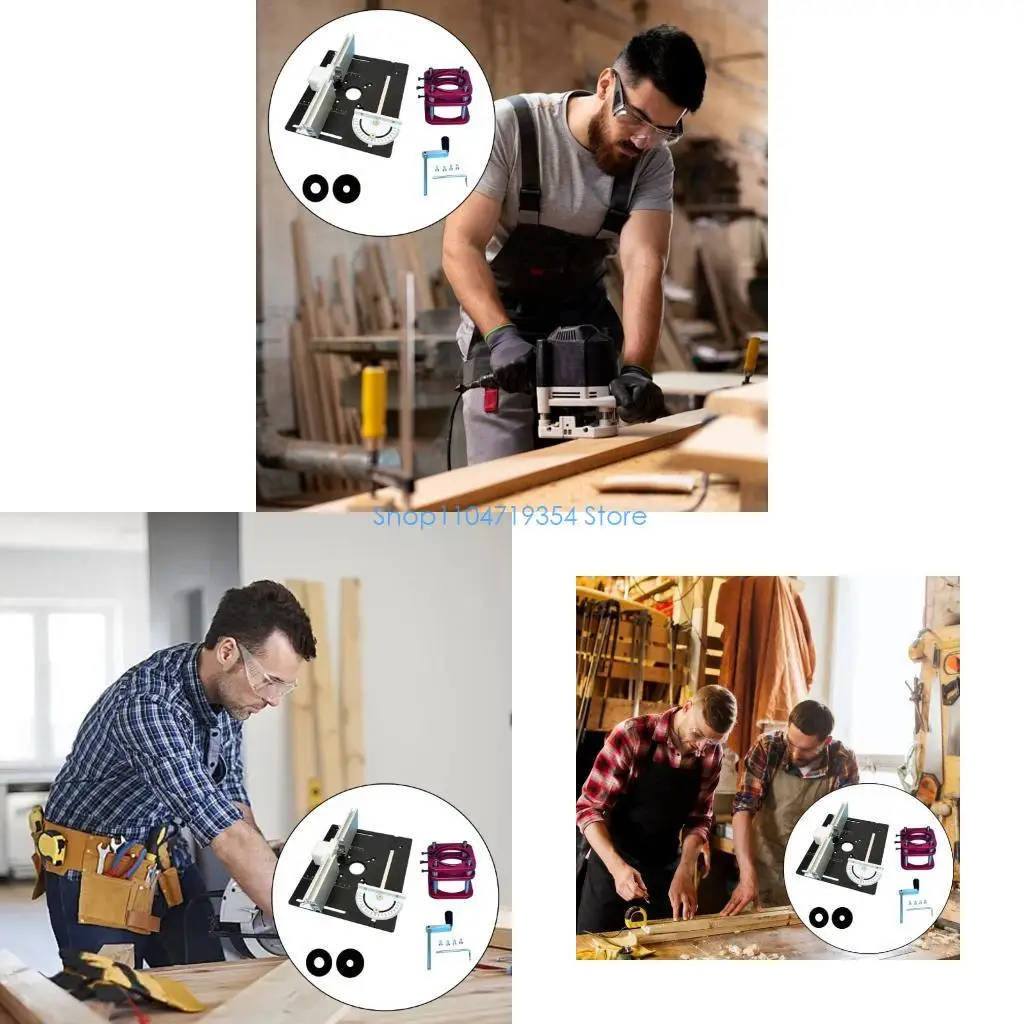 0XLD دليل راوتر رفع مجموعة مع الألومنيوم يغرق قاعدة لوحة 64 66 مللي متر توافق المحرك مقاعد النجارة اكسسوارات مجموعة #1
