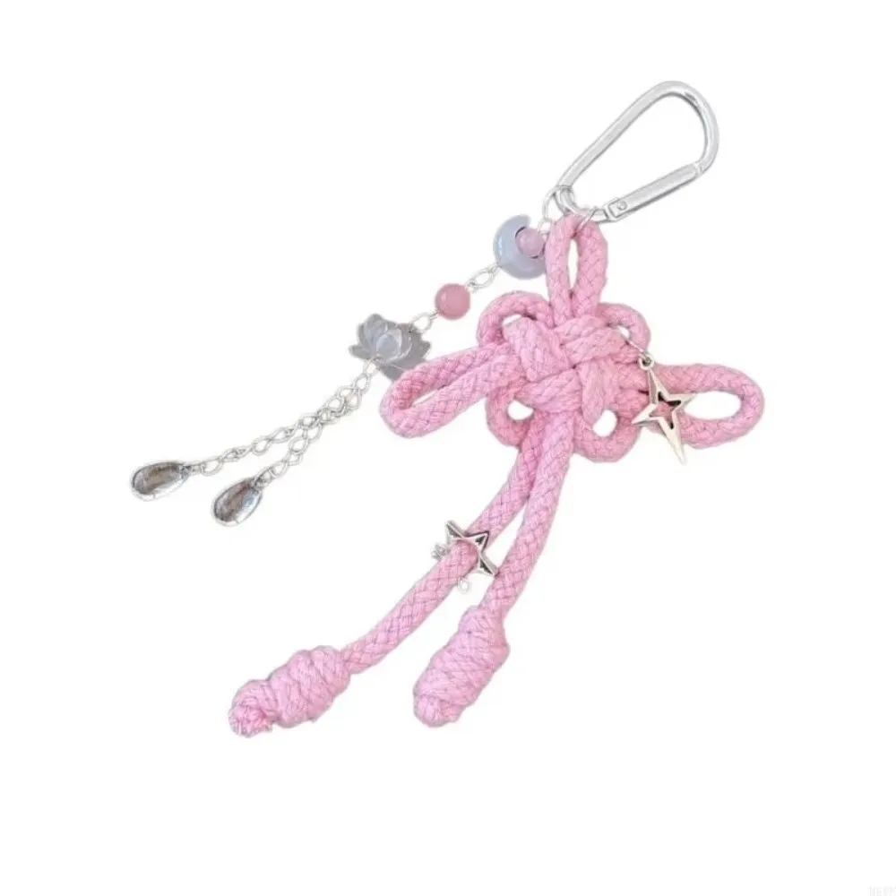 Handcrafted Design Chinese Knot Keychain Traditional Braided Practical Braided Knot Keychain Cultural Ruyi Pendant