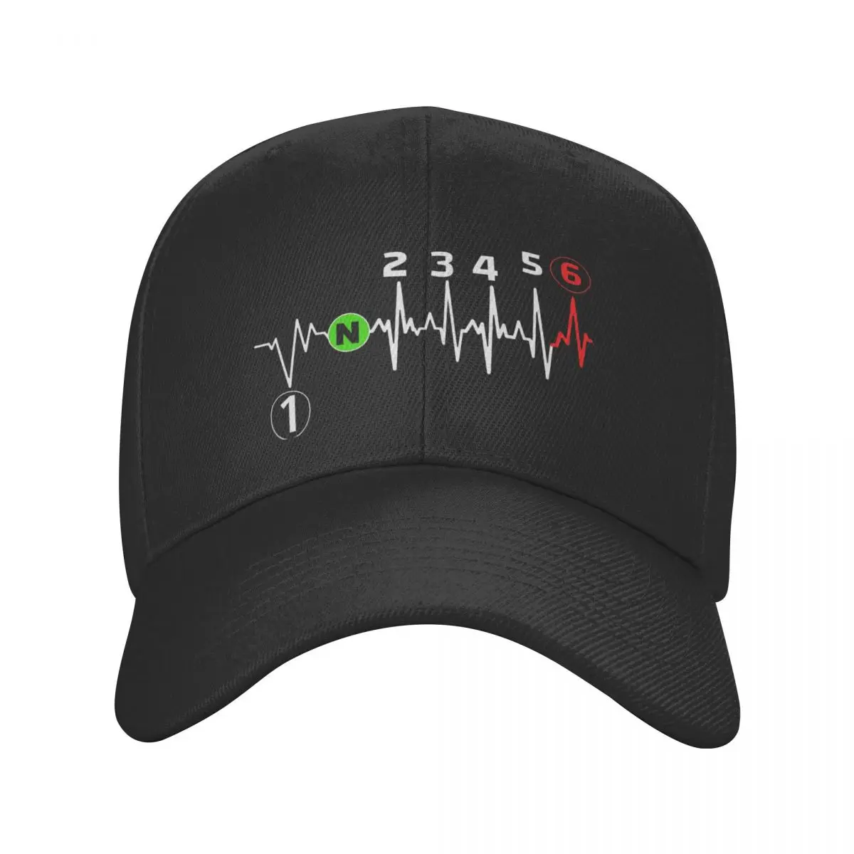 

Punk Motorbike Heartbeat 1n23456 Baseball Cap for Women Men Breathable Bike Motocross Motor Sport Dad Hat Sports