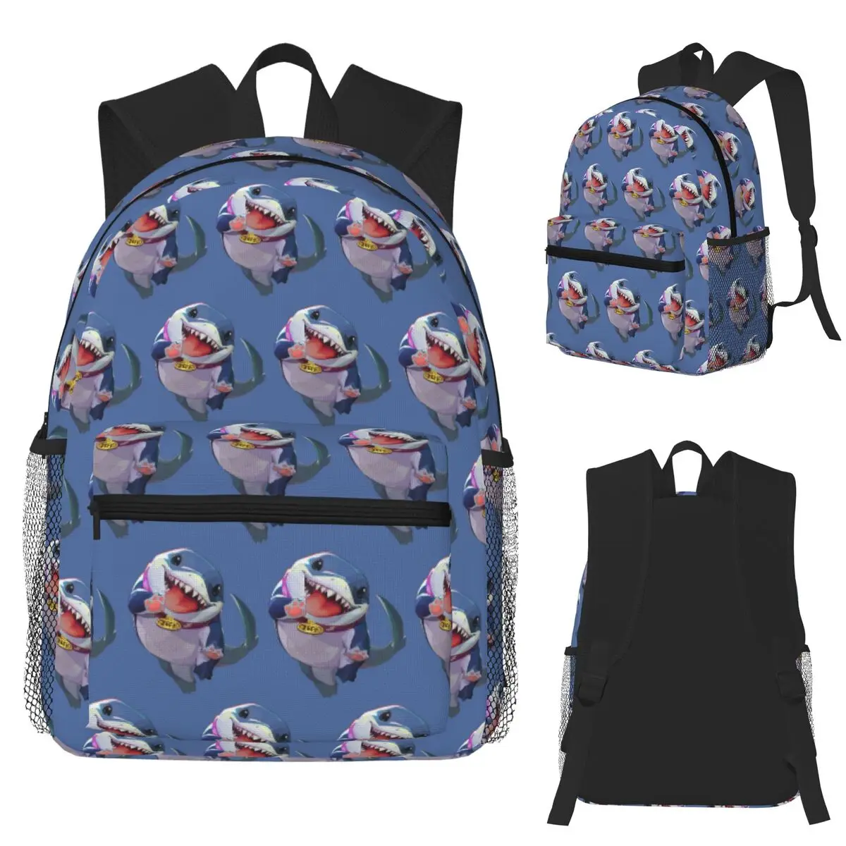 Mochila para estudiantes de Jeff The Land Shark, mochila escolar para senderismo, mochila de viaje para hombres y mujeres, mochila de moda, bolsos de hombro
