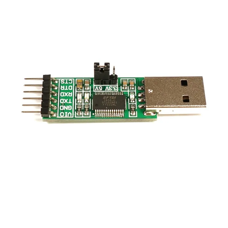 

FT232 Module FT232RL USB to TTL Serial Port Upgrade Download Brush Board 5V 3.3V