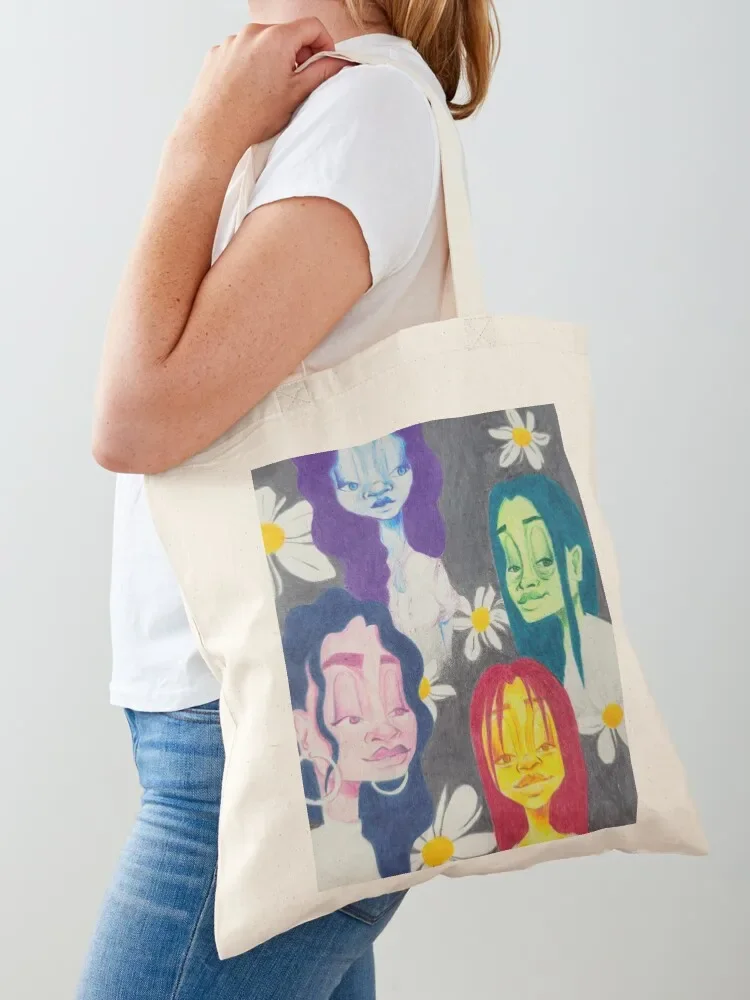 

Portraits Tote Bag Women's bag Big bag women foldable reusable sacs de shopping