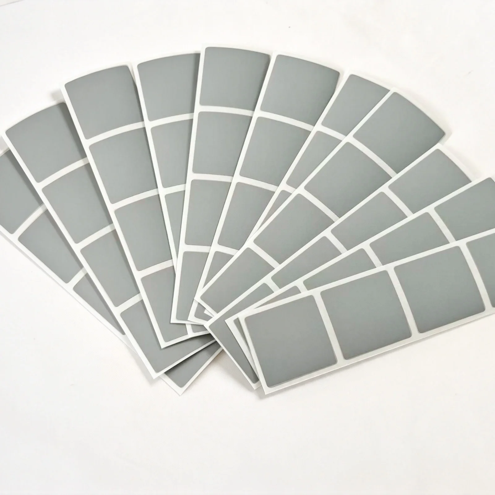 100pcs Scratch Off Sticker 30x30mm Square Gray Color Blank For Postcard Cover Stationery Message Wedding Game Sticker