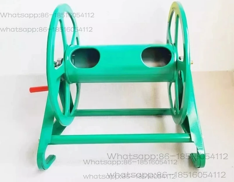 Manual hose reel Agricultural high pressure spray hose collection rack Hand crank anti-winding storage rack
