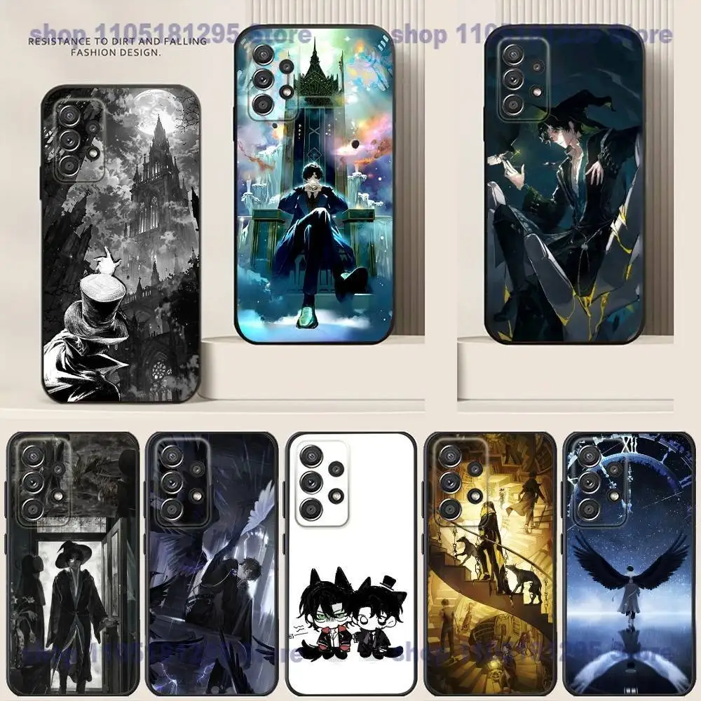 

L-Lord of M-Mysteries Phone Case For Samsung S24,21,22,23,30,Ultra,20,Plus,Note,10,9,Black soft silicone case