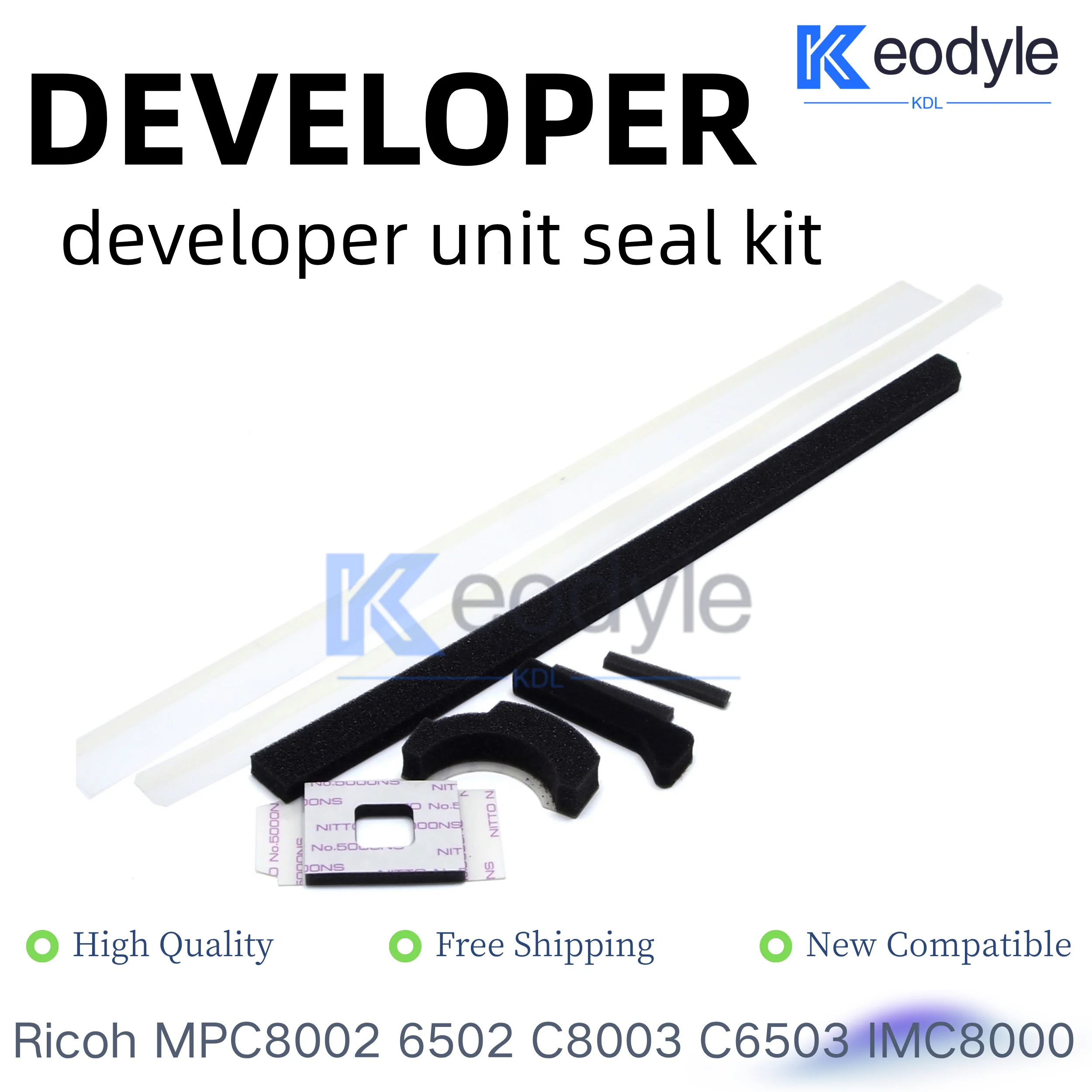 Developer Unit Seal Sponge Kit For Ricoh MPC8002 6502 5110 5100 5200 5300 5310 5220 MPC8003 C6503 IMC8000 IMC6500 Copier Parts