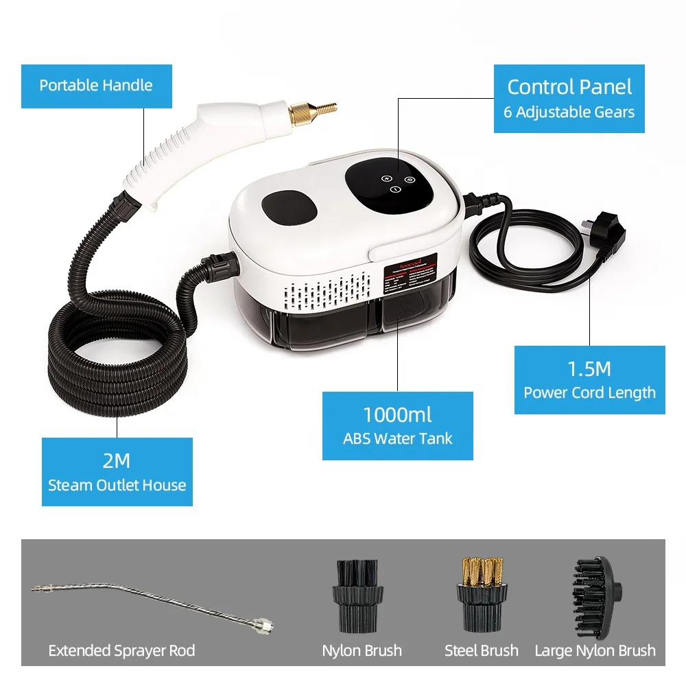 110 فولت 220 فولت المحمولة المحمولة ارتفاع درجة الحرارة التنظيف المنزلي منظفات البخار الضغط العالي