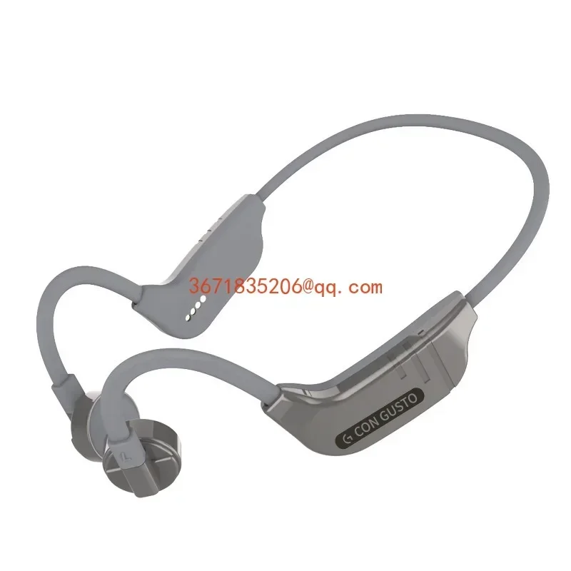 Sports swimming IPX8 waterproof wireless bone conduction bluetooth headset with large battery life