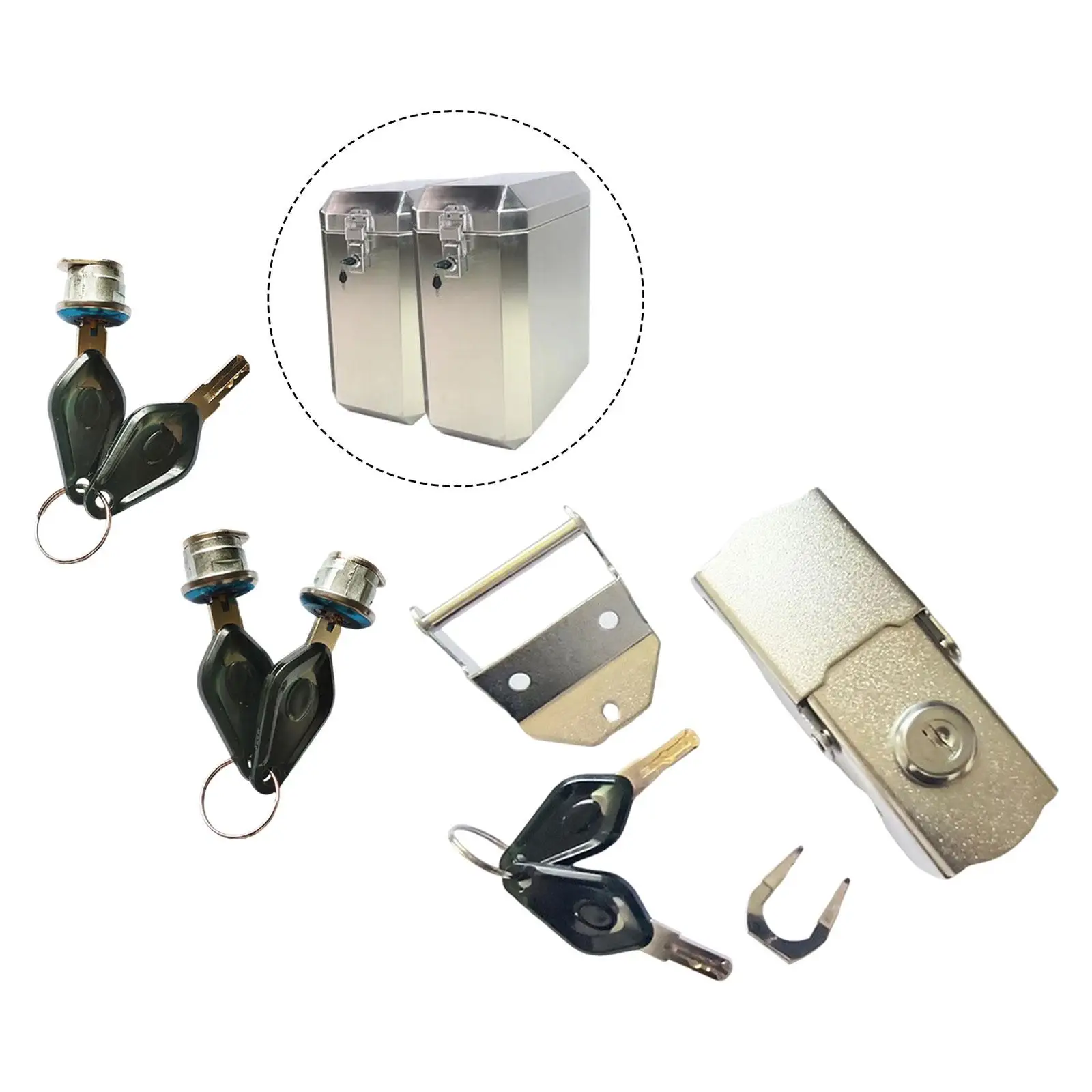 

Металлический замок задней коробки велосипеда с ключом, противоугонная модификация, замок для хранения багажника,