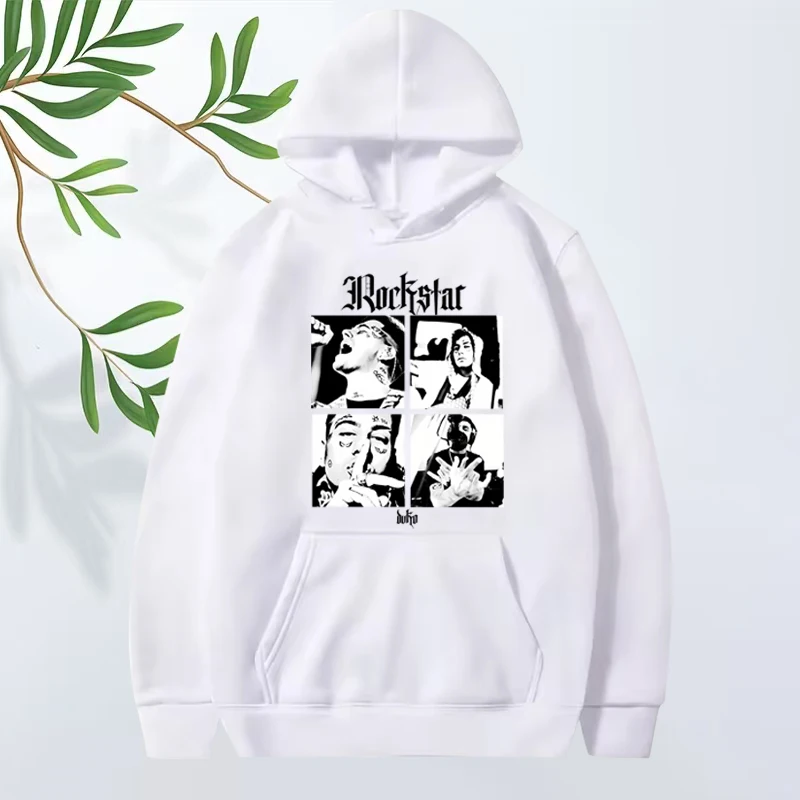 Rockstar duki fashion graphic hoodie 2025 men ’s women vintage Long sleeve cool Sweatshirt with print oversized  hoodie unisex