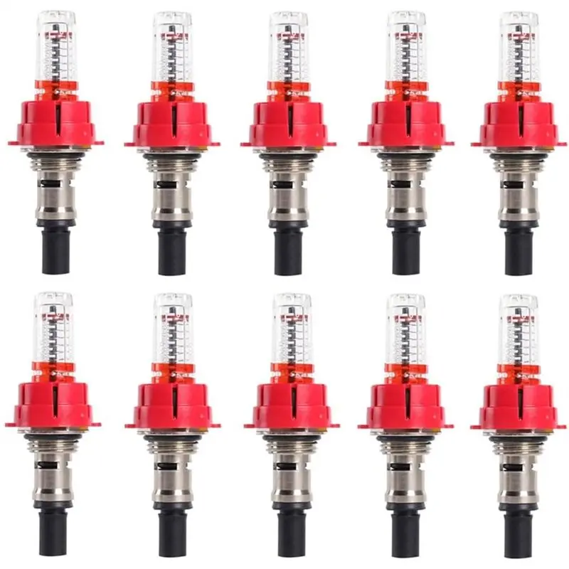 【LAST CHANCE】For Underfloor For Heating System Flow Meter, 10 Pcs Visual Monitoring Regulator Manifold(1/2)