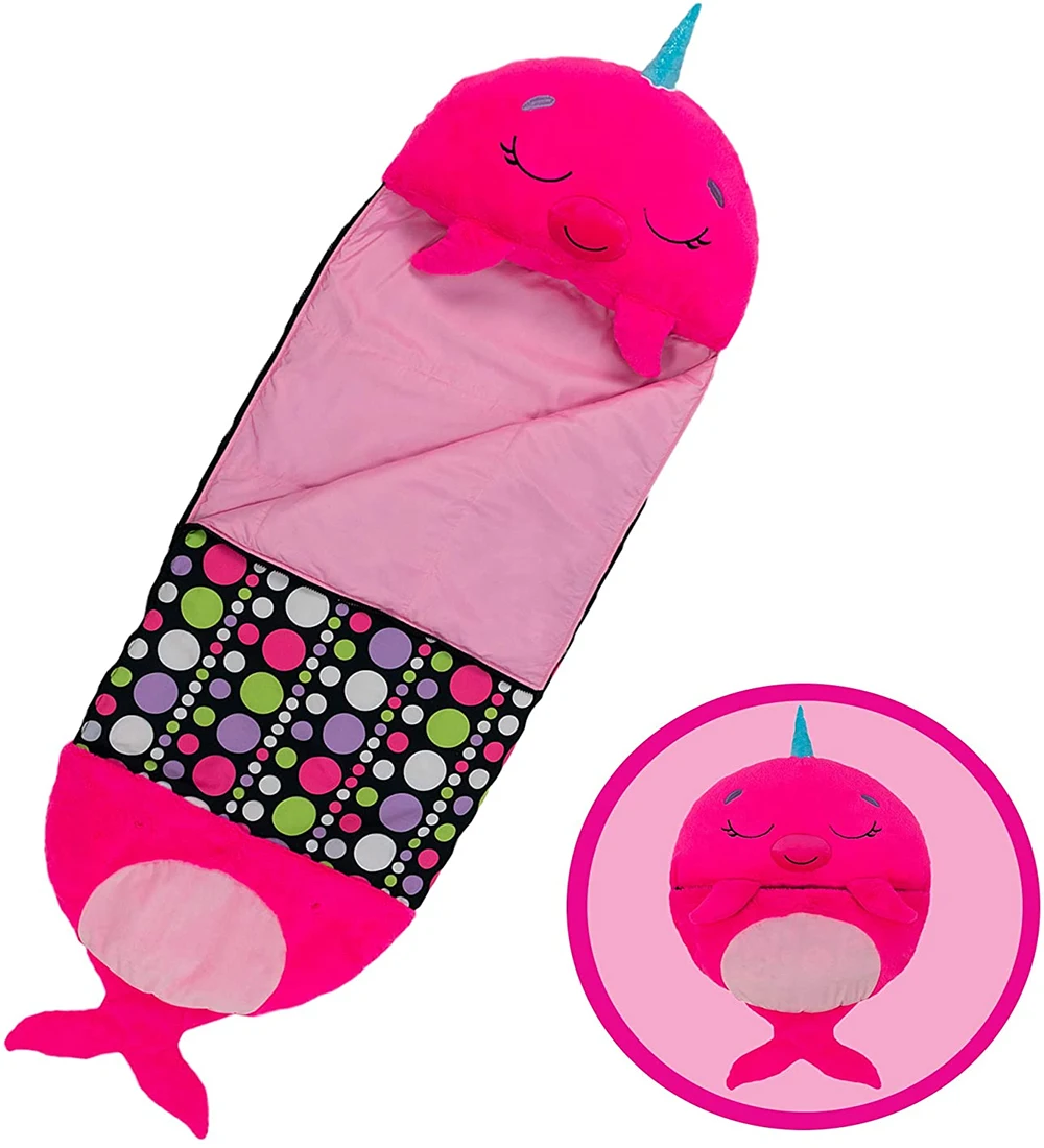 Nature Hike Sleeping Bag Children Plush Pillow Animal Sleepsacks Soft Warm Sack Bag Sleep Sack For Boys Girls Birthday\'s Gift