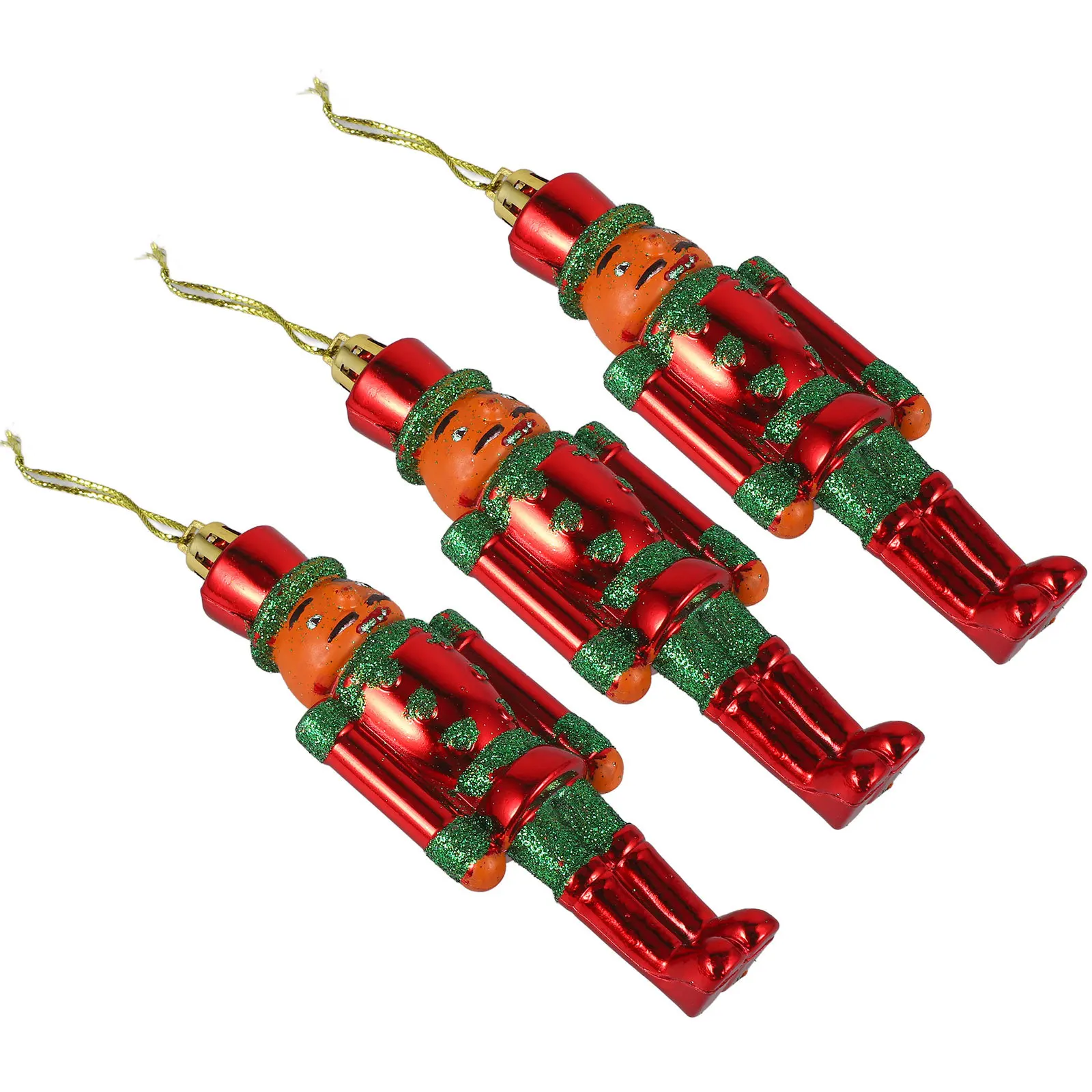 

3Pcs Christmas Nutcracker Hanging Charm Xmas Tree Ornaments Festive Home Decoration Gift Hanging Christmas Nutcracker