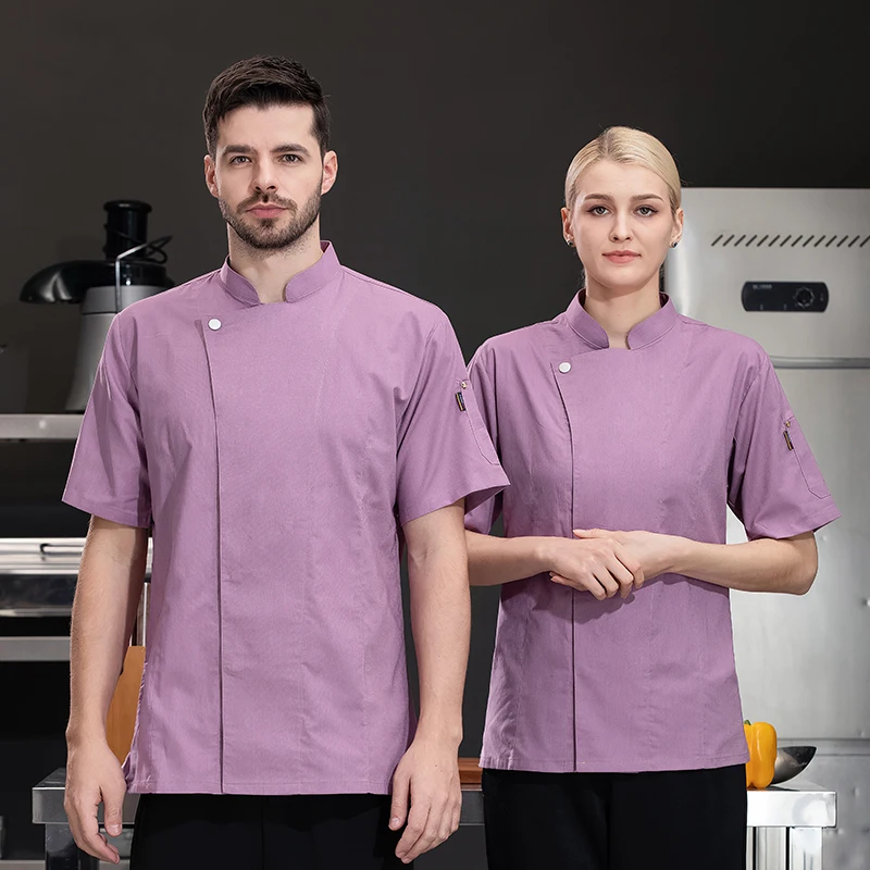 Vêtements de chef de service alimentaire, uniforme de chef pour dominant, café, cuisine, conception de poche de bras, excellent et confortable, Bergame