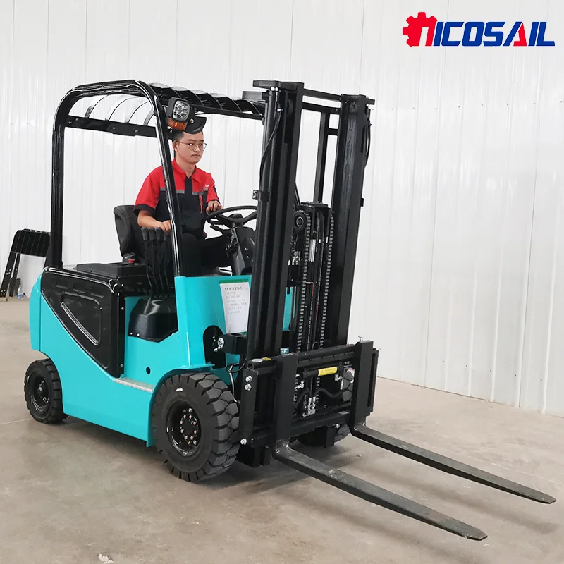 

1500kg Electric Forklift Lift Height 3-6m with Side Shifter CE ISO Customized 1.5 Tons Automatic Fork Adjustment 4x4