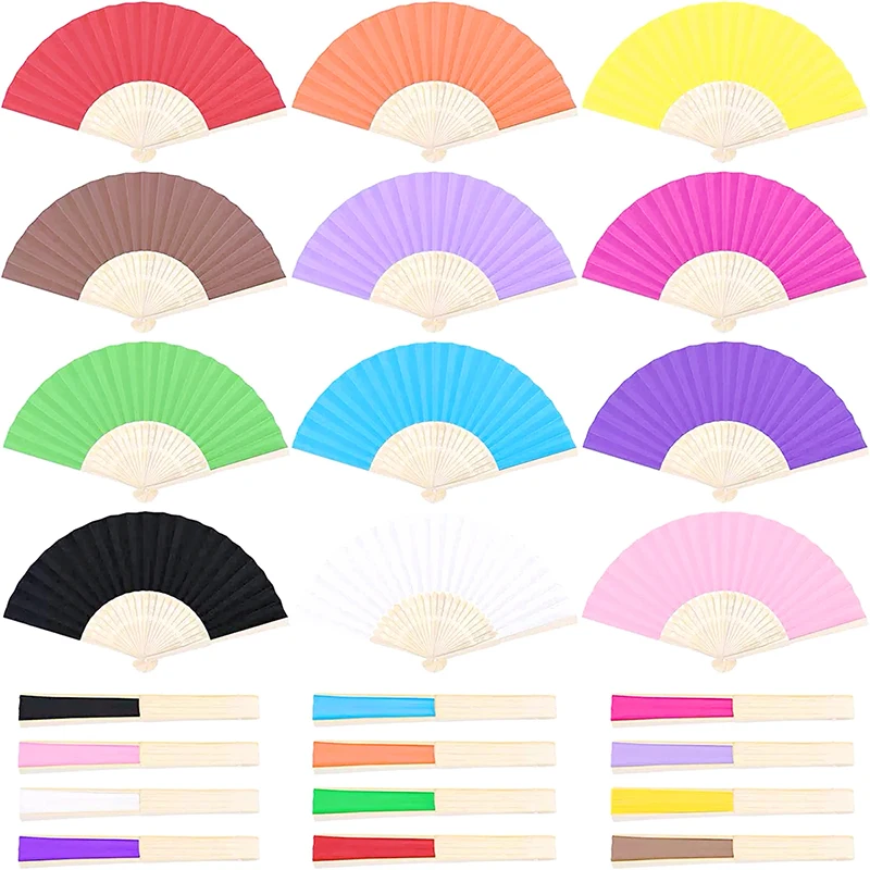 

20/60 Pcs Personalized Engraved Paper Folding Fans, Wedding Baptism Decor, Bridal Shower Gifts & Church Event, Party Supplies