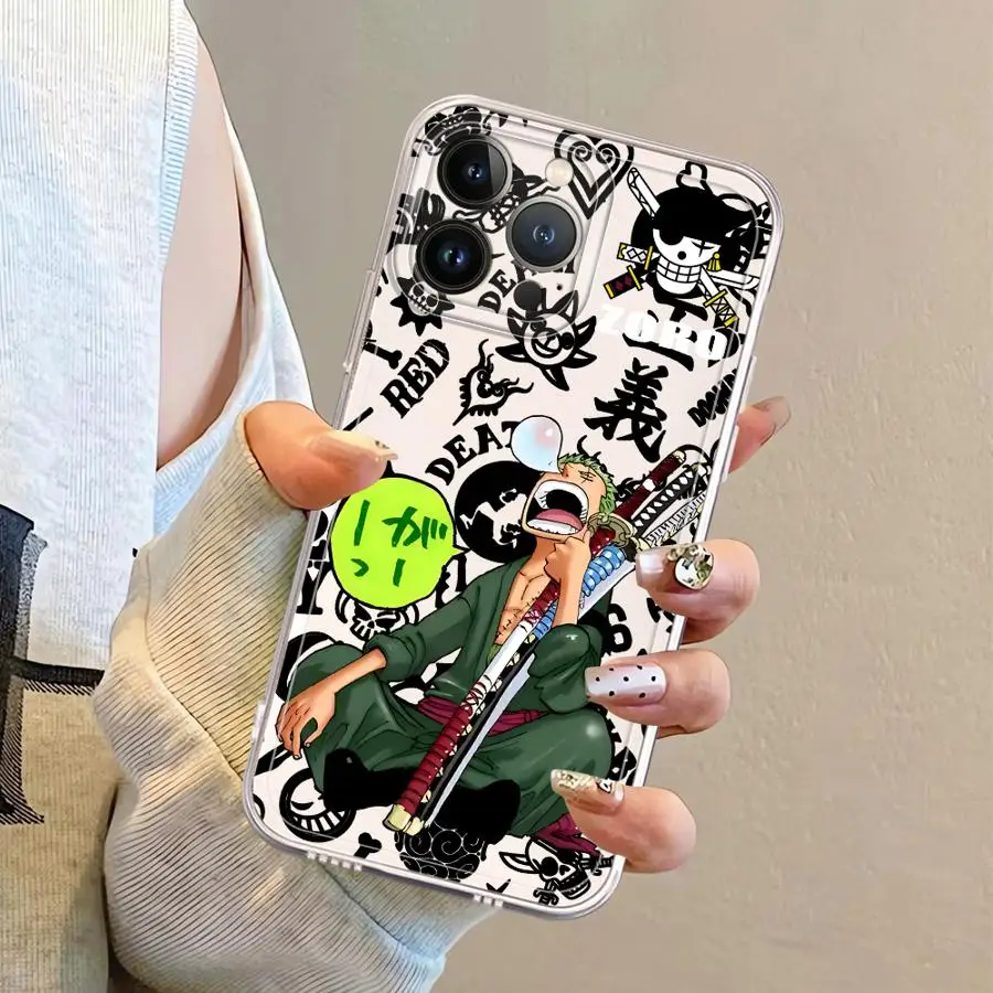 

One Piece Gear 5 Luffy Case for iPhone 17 Pro Max 11 Air 13 Pro 12 Mini 14 Plus 7 8 15 XR 16 XS Max Soft Phone Cover
