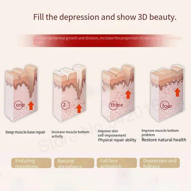 Beauty salon collagen red blood cell filling powder facial active growth factor repair type III collagen freeze-dried powder