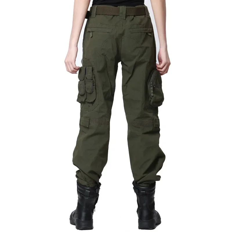 Women's Wilderness Survival Pants, Hjumping Outdoor Clothing, Abrasion-Proof, Multi-Pocket Uniform, Special Operation