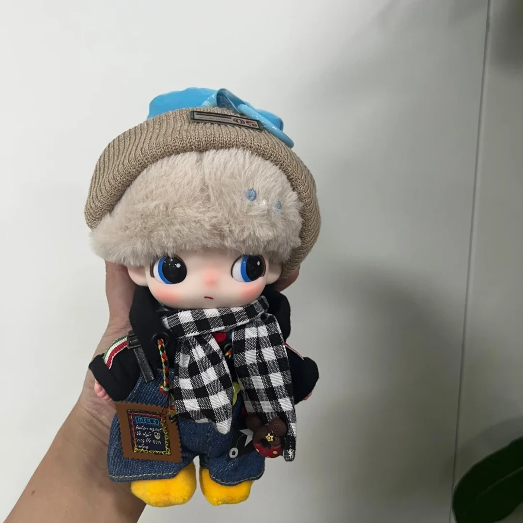 17 cm Nette Mini Plüsch Puppe Kleidung Outfit Zubehör Für Korea Kpop Exo Labubu Idol Puppen Rock Hut Kleidung DIY kinder Geschenk