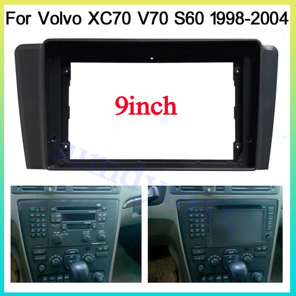 

Автомобильный радиоприемник 2din, 9 дюймов, Android, для VOLVO XC70 V70 S60 2000 2001 2002 -2004, автомобильный DVD-стереоприемник, рамка, адаптер, монтажная панель