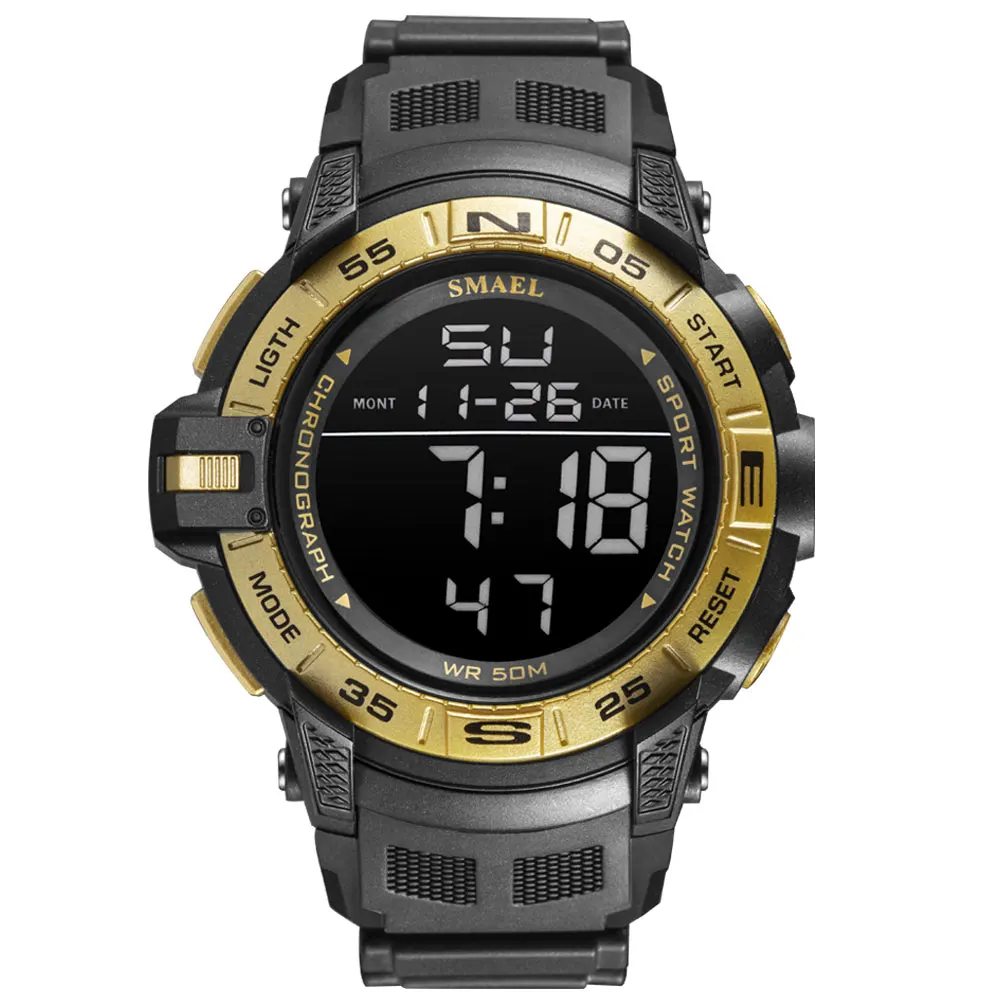 2024 Fashion Electronic Watches Men's Simple Leisure Sports Waterproof Multi-functional Digital Watch Fashion Watch for Students