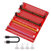 DDR3/4/5 RDIMM/UDIMM Memory Tester with LED Indicator USB C Power Supply Test Button Computer DDR3/4/5 Memory Test Card