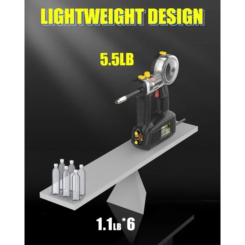 Authenticity guarantee.Hand Held MIG Welder Machine 110V, 100A Flux Core Portable Welding Machine, Handheld Gasless Inverter Wir