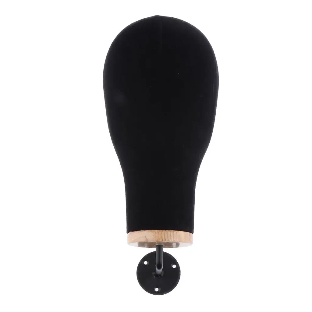 21 Inch Wall Mounted Head Wig Hat Making Glasses Display Model Manikin with Screws Set Wig Making Mannequin Head