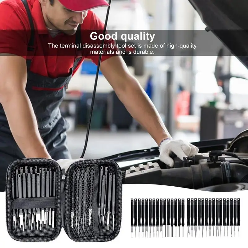 

30pcs Car Terminal Removal Kit Box Wire Plug Connector Extractor Puller Release Pin Extractor Set Terminal Plug Repair Tools