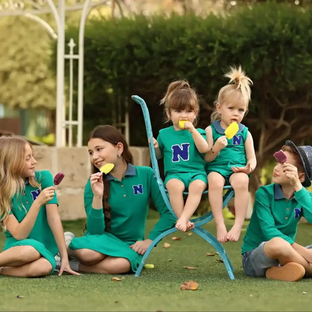 2026 Mali's SS Green Polo Collection Children Girl Dress Kids Boys T-shirt Shorts Baby Girl Set Boutique Clothing