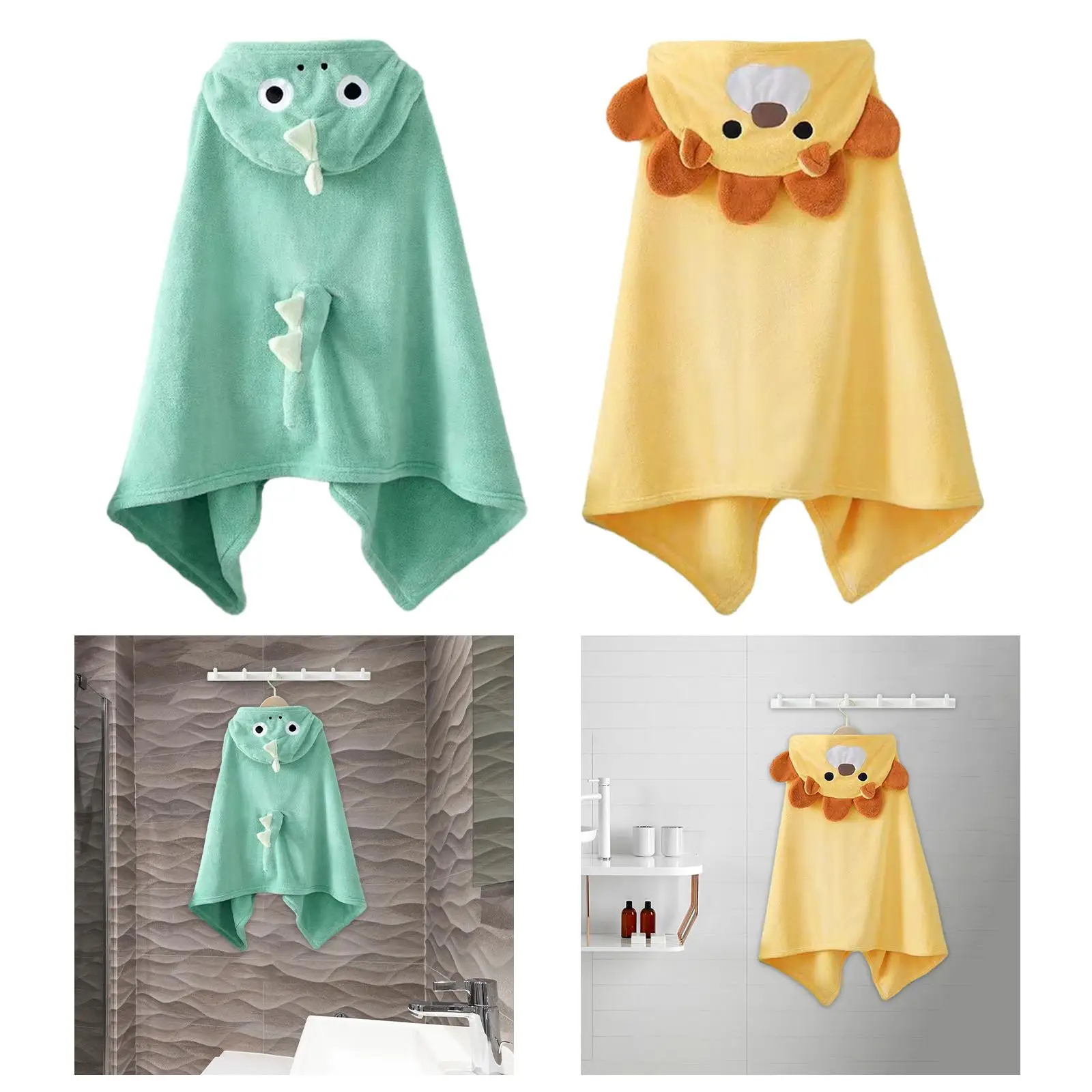 Baby Hooded Bathrobe Lightweight Sleep Suit Sleepwear Cartoon Pattern Lovely Infant Towel Blanket Animal Bathrobe Kids Bathrobe